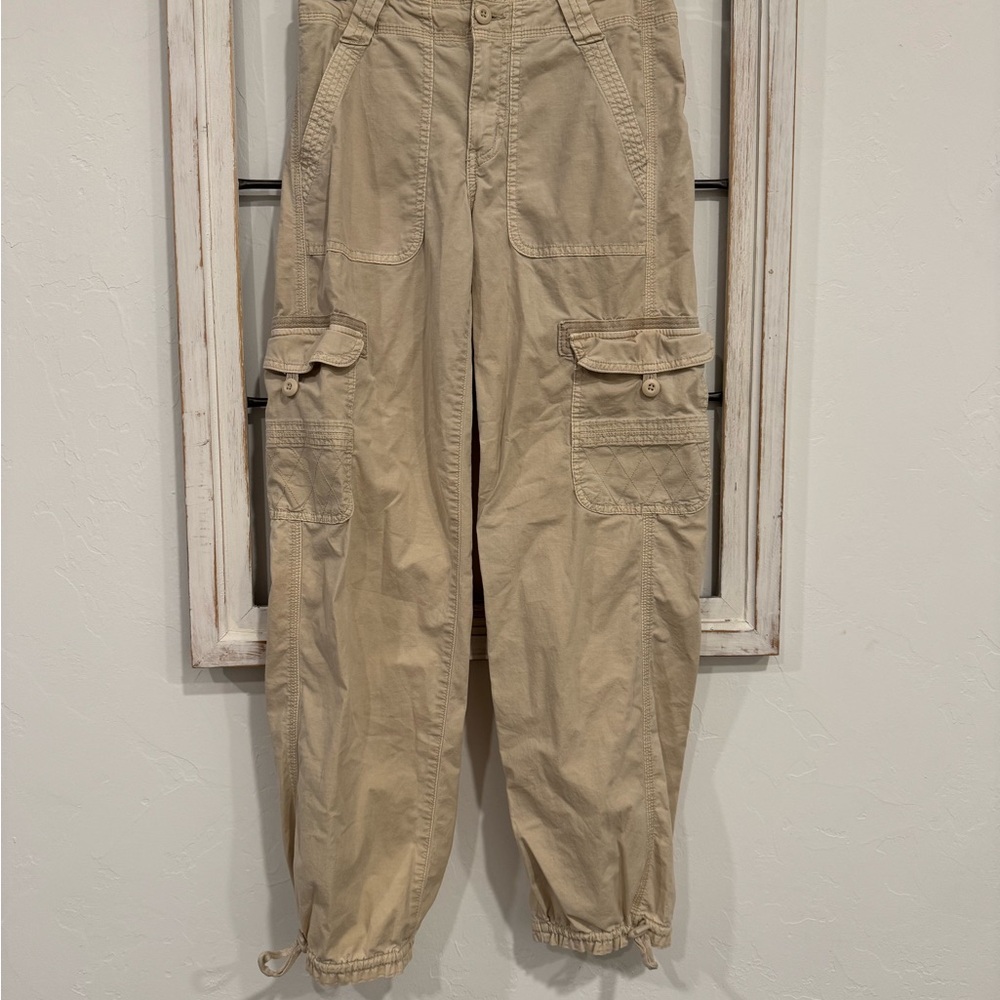 American Eagle Outfitters Beige Cargo Pants
